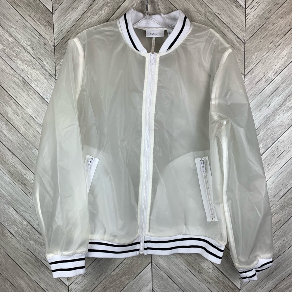 NWOT Clear K/Lab Large Jacket
